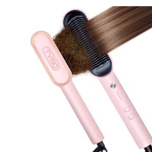 Rosa (Sakura Pink) Hair Straightening Brush - Gentle Detangling & Smoothing